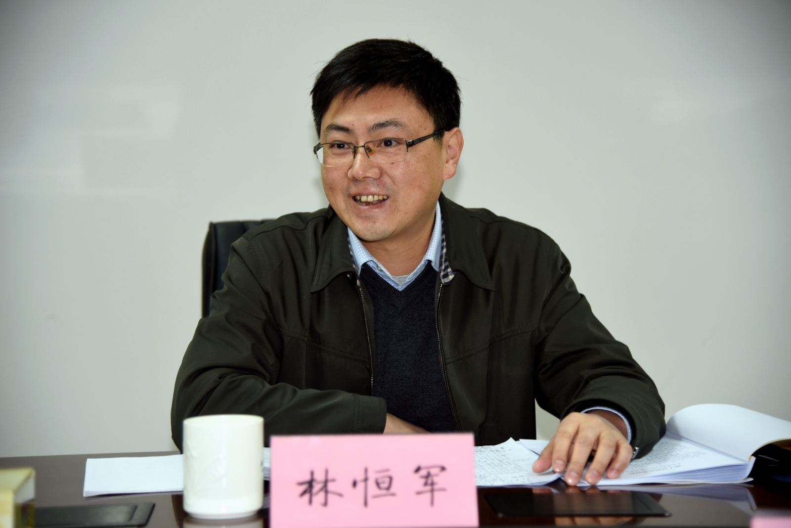 省委组织部干部一处林恒军副处长到会指导