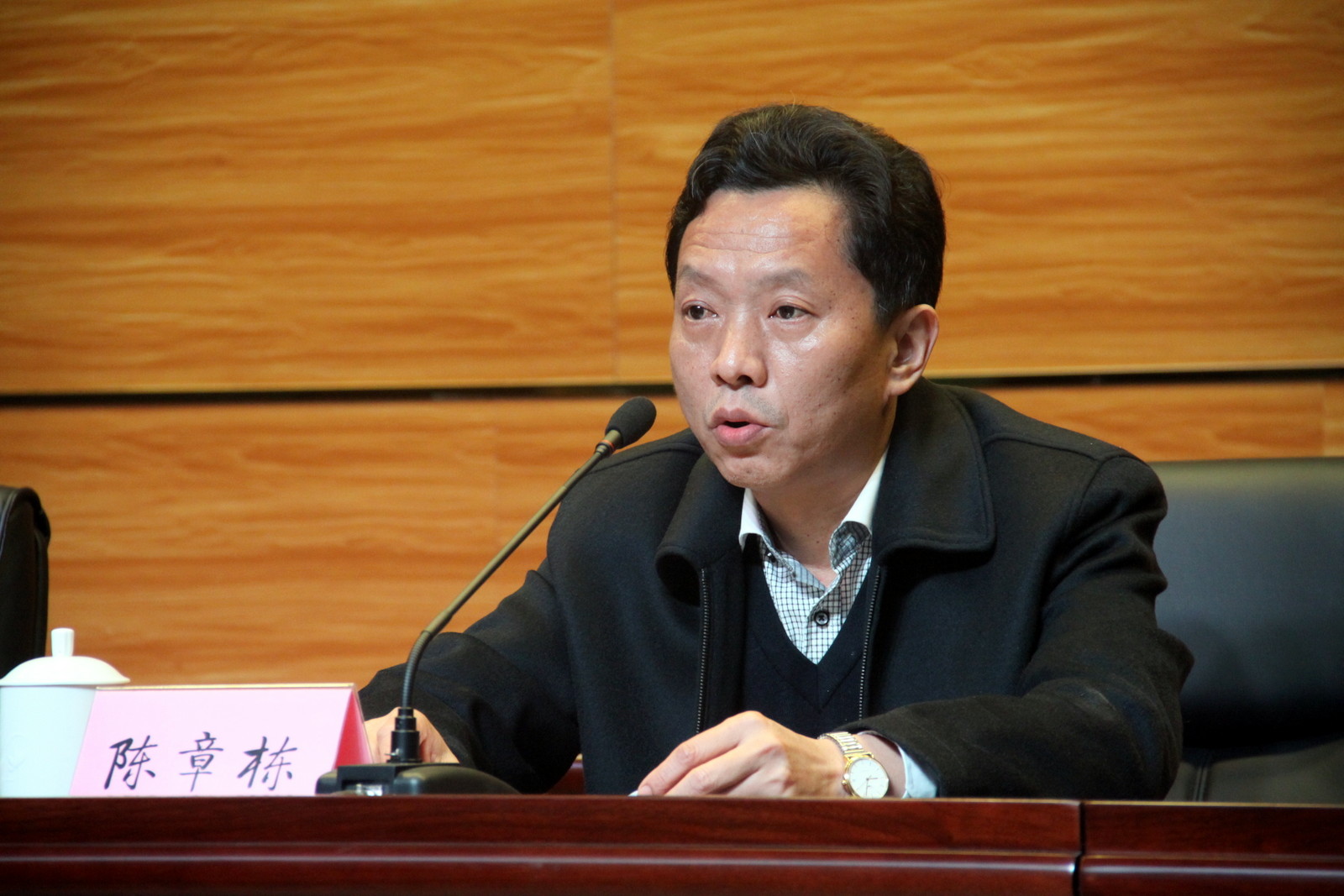 巡视组长陈章栋讲话